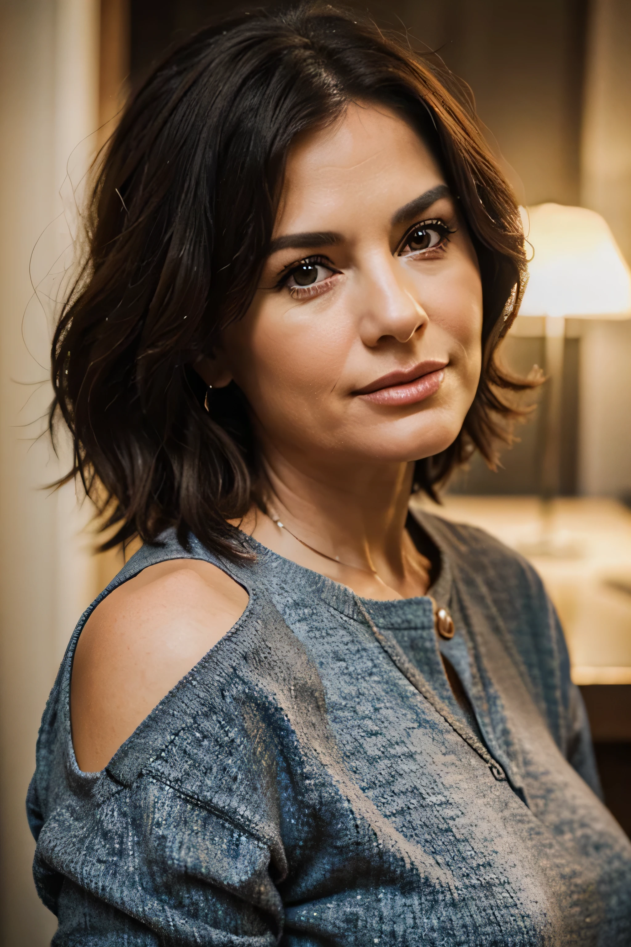 super realistic 50-year-old woman