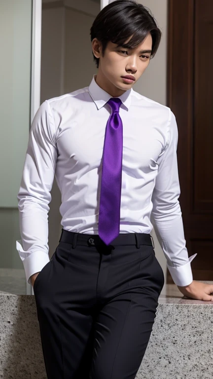 purple necktie