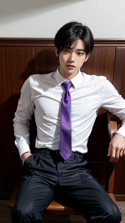  purple necktie