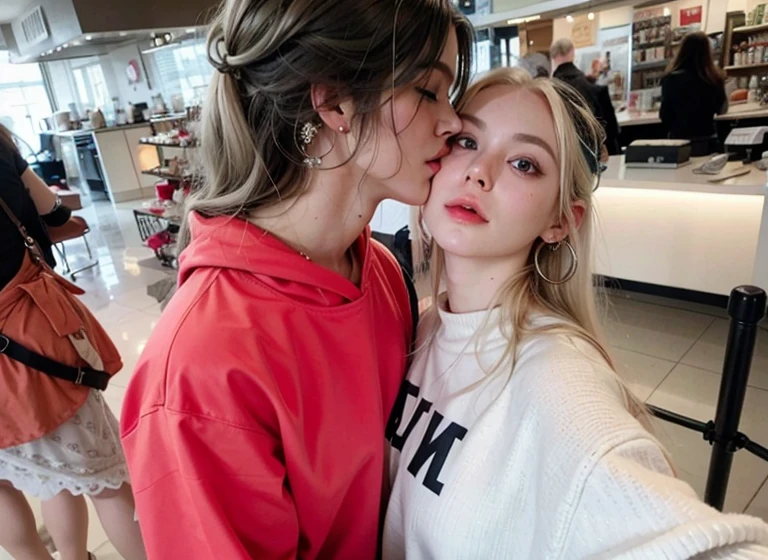 blonde woman with long hair and piercings posing for a photo, with white long hair, with long white hair, perfect white haired girl, ava max, tifa lockhart with white hair, pale porcelain white skin, anime girl in real life, with white hair, extremely light blonde hair, very light blonde hair, with long blonde hair, her hair is white