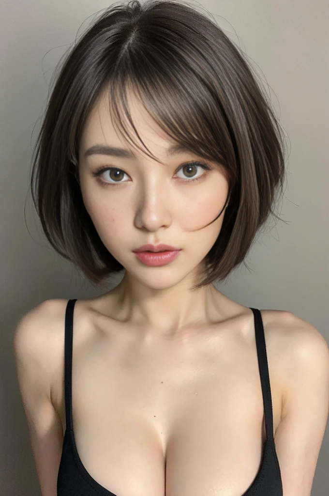 Real、 (8k, RAW Photos, Highest quality, masterpiece:1.2、RAW Photos), High resolution raw color photos, Professional photos、Super Resolution, 8k, (reality, Actual Photos:1.3), 1 person、Ultra-detailed, Very detailed and beautiful, Very detailed, Amazing details、Cute beautiful woman with perfect body:1.4、Slim big tits:1.2、Full body image, Amazing details、Cute beautiful woman with perfect body:1.4、Slim big tits:1.2、Glowing Skin、Glossy Lips、High resolution face and skin textures、Beautiful Eyes、double eyelid、Very detailedな、((Dark grey hair color、short Hair、strait Hair)), ((Bust H cup:1.2, Very large breasts:1.2、My breasts are too big:1.2、A chest that's about to burst))、(((Ample breasts:1.4)))、((Small waist:1.1、Beautiful Abs:1.1))、((like々Fresh skin))、((My skin is glowing:1.3))、(High quality breasts、Happy expression)、((Whole Body Ezbian:1.3、Taken from a distance:1.3))、(necklace)、((Off-the-shoulder lingerie:1.1、Blue and pink see-through lingerie:1.2、Lingerie that looks like a dress:1.3))、((embroidery:1.2))、((Show More:1.1))、((Too big a castle、Beautiful castle、Luxury Chandeliers))、((Mysterious Landscape:1.1))、((Bold Look、Ruined facial expression:1.2))