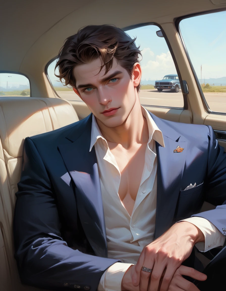 ((realistic photo of a car)), by Jeremy Lipking, by William Bouguereau, (by Alphonse Mucha:0.5), sabudenego, jeremy lipking, masterpiece,, (VAZ2112),