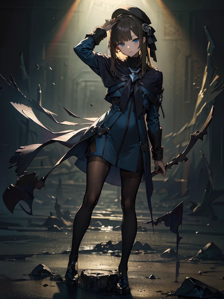 ((masterpiece_Portraiture)),(beautiful girl),(Pixiv),(Fantasy), In the spotlight, The background is a dark and desolate landscape, Horror movie atmosphere. Her figure is very beautiful, Emphasizing the dark and crazy elements. Skillfully expressing the effects of light and shadow, detailed, The face and expression of the black costume are also carefully drawn.....,(Tilt your head:1.2), ([sketch|watercolor \(Moderate\)]:1.15),Chaotic abstract background, Vector Trace, Gradient blending and whole body, Artistic elements add depth to the work. The overall atmosphere is creepy and nightmarish....., With a unique artistic touch. This movie is、The dark and crazy world of horror movies depicted in HD., Evoke visual stimuli and aesthetic sense