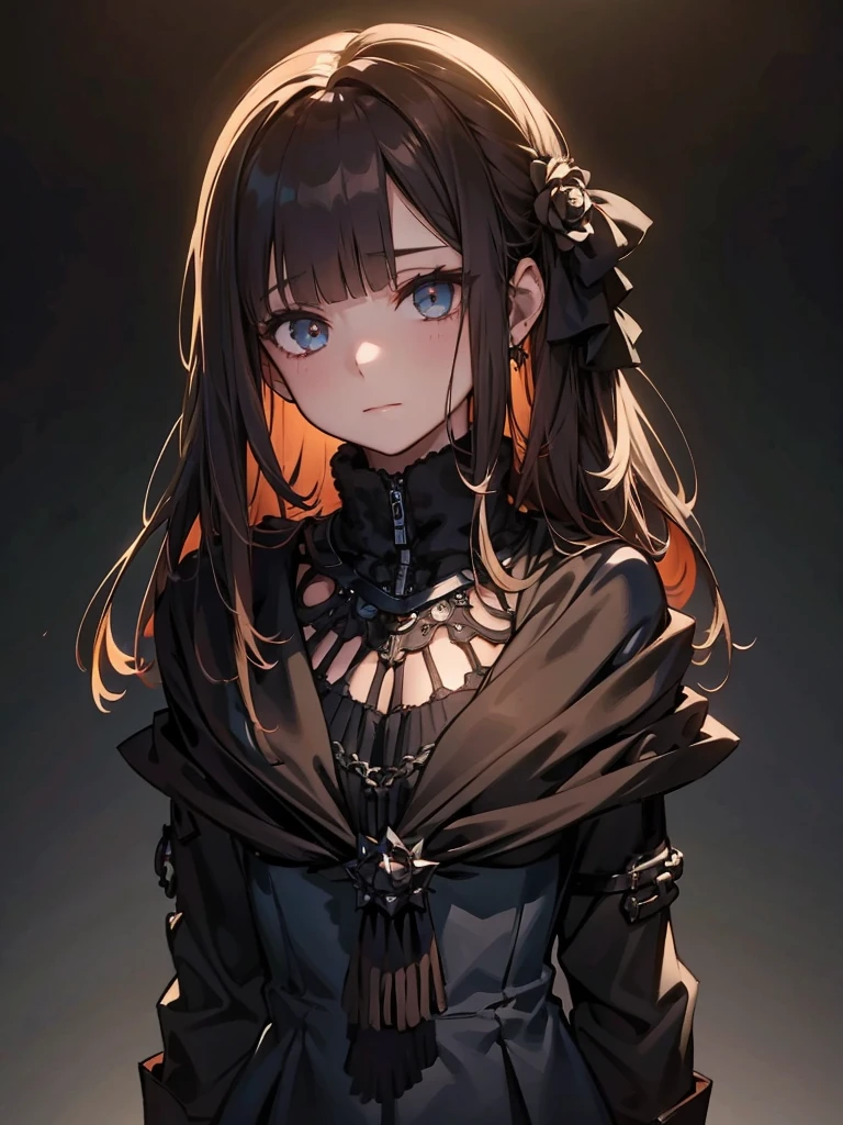 ((masterpiece_Portraiture)),(beautiful girl),(Pixiv),(Fantasy), In the spotlight, The background is a dark and desolate landscape, Horror movie atmosphere. Her figure is very beautiful, Emphasizing the dark and crazy elements. Skillfully expressing the effects of light and shadow, detailed, The face and expression of the black costume are also carefully drawn.....,(Tilt your head:1.2), ([sketch|watercolor \(Moderate\)]:1.15),Chaotic abstract background, Vector Trace, Gradient blending and whole body, Artistic elements add depth to the work. The overall atmosphere is creepy and nightmarish....., With a unique artistic touch. This movie is、The dark and crazy world of horror movies depicted in HD., Evoke visual stimuli and aesthetic sense