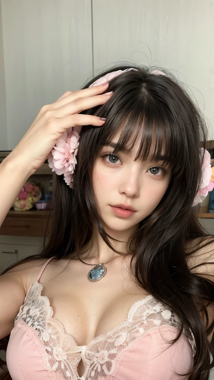 Perfect Woman, perfect mouth, perfect toes, perfect mouth, Flawless nose, perfect dark eyes, perfect straight black hair