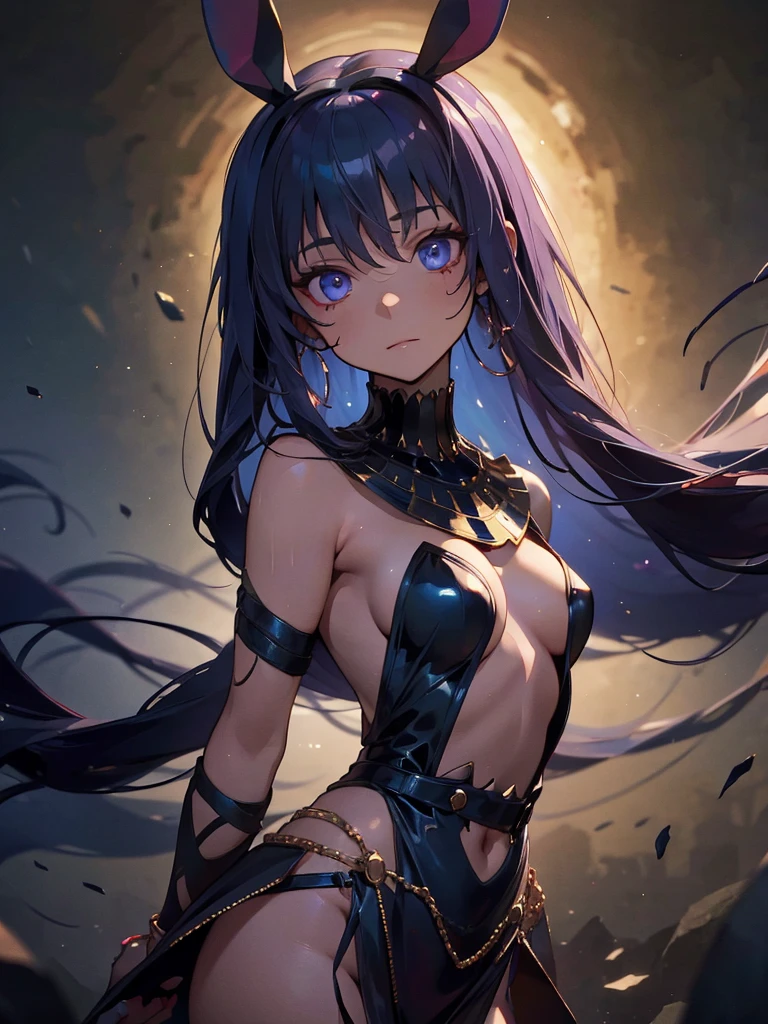 ((masterpiece_Portraiture)),(beautiful girl),(Pixiv),(Fantasy), In the spotlight, The background is a dark and desolate landscape, Horror movie atmosphere. Her figure is very beautiful, Emphasizing the dark and crazy elements. Skillfully expressing the effects of light and shadow, detailed, The face and expression of the black costume are also carefully drawn.....,(Tilt your head:1.2), ([sketch|watercolor \(Moderate\)]:1.15),Chaotic abstract background, Vector Trace, Gradient blending and whole body, Artistic elements add depth to the work. The overall atmosphere is creepy and nightmarish....., With a unique artistic touch. This movie is、The dark and crazy world of horror movies depicted in HD., Evoke visual stimuli and aesthetic sense