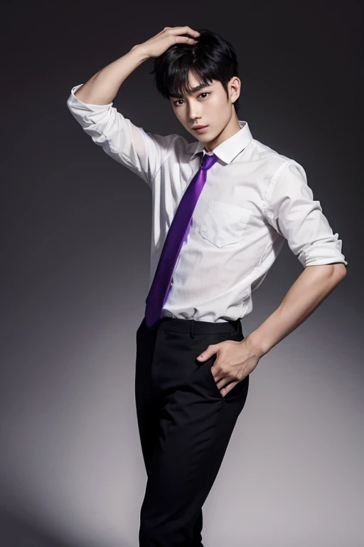 purple necktie