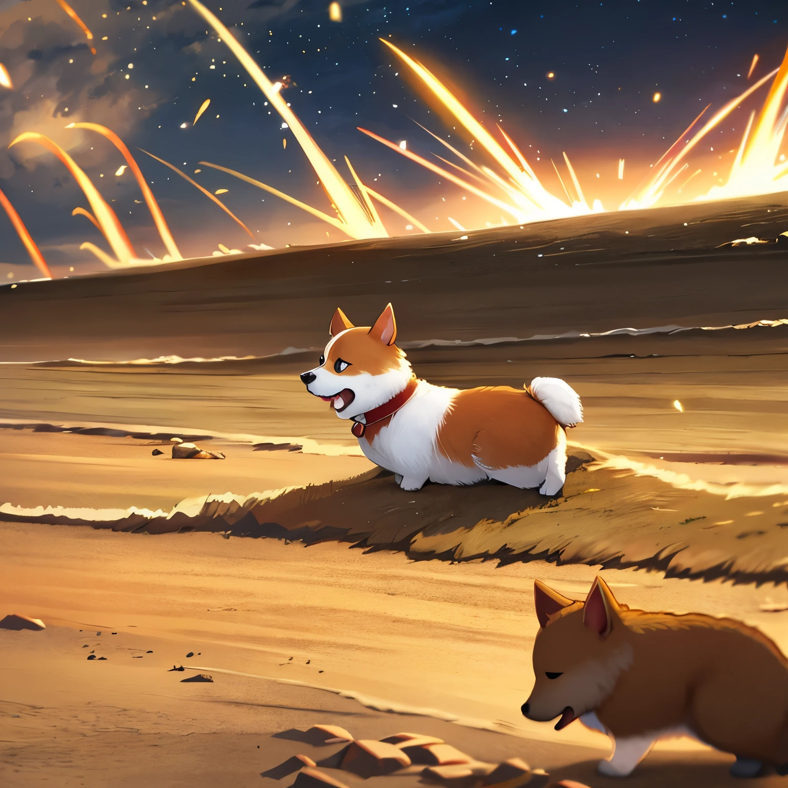 Corgi storms through time