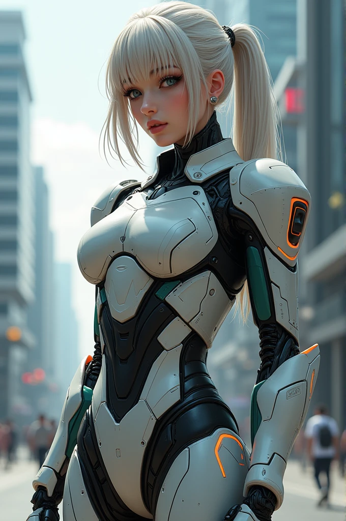 Woman in futuristic suit posing in city, cute Robot girl, Robot girl, beautiful boy, cyberpunk anime girl mecha, perfect robot woman, perfect anime robot woman, female robot, cyberpunk beauty young cyberpunk anime girl, girl in mecha network armor, cyberpunk robot, cyberpunk robot, Cyberpunk IC Elf Queen

