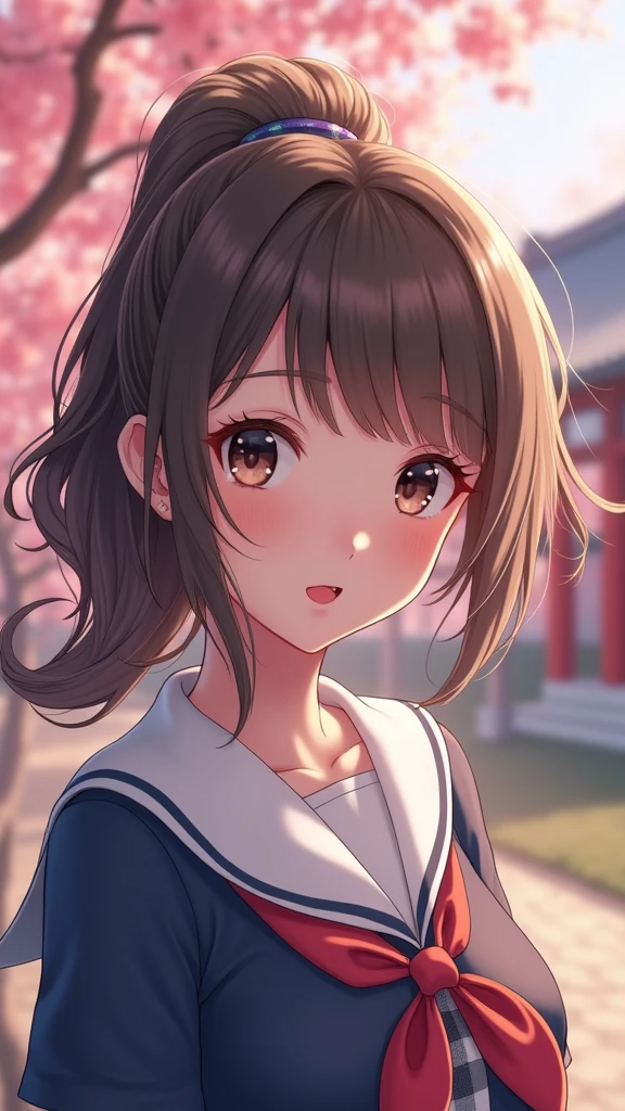 Highest quality、High resolution、Detailed Background、(Beautiful face in every detail:1.4)、Normal number of fingers、Highly detailed face、Detailed eyes、age beauty、Huge breasts、Perfect body line、Light color hair、Bobcut、ponytail、Wavy Hairstyle、well-groomed eyebrows、Navy blue sailor suit、White sailor collar、Checkered pleated skirt、White Stockings、School trip、Natural beauty、historical charm、A big smile、smile、Okayama Korakuen、cherry blossoms、 (Three girls taking a selfie with a famous spot in the background:1.5)、cute, lovely, breathtaking, pregnancy, ultra realistic shadows, epic detailed skin, very flat breasts, highly detailed face, perfect face shape, perfect lips, perfect nose, correct beautiful eyes, watching viewer, single girl, no bra, no panties, cinematic 3D artwork featuring an naked girl in an nsfw scene. The art style should be reminiscent of a cinematic with vibrant colors and detailed lighting. The setting is in specifically around the skull, which should be a prominent backdrop. The woman should have beautifully detailed eyes, lips, and face, with long eyelashes. The art should be created using a mix of digital illustration and 3D rendering techniques, ultra high detailed texture, a ultra-realistic representation of the face, The overall image quality should be the best, with ultra high resolution, ultra-detailed rendering, and a ultra professional photorealistic appearance, epic tmasterpiece, ultra_high-quality, ultra_high-details, ultra_sharp-focus, ultra_high-resolution, ultra_high-definition, vibrant DSLR vivid colorful, warm lighting, high saturate,reflection,transparent,naked,tattoo,varies multi etc. --v 6 --s 1000 --c 20 --q 500 --chaos 100
