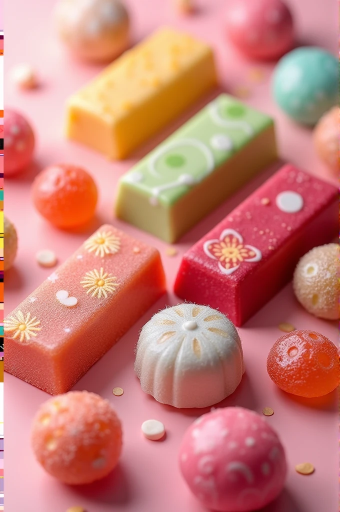 chic candy bar, wine gum, fruit gum, colorful