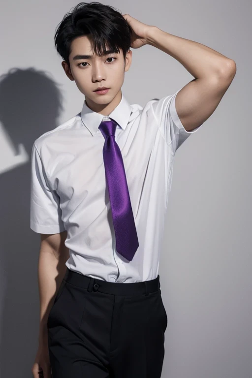 purple necktie