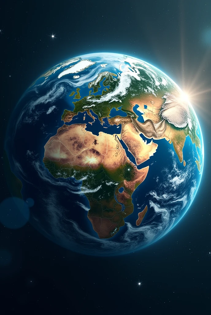 A video that evokes the atmosphere of Earth