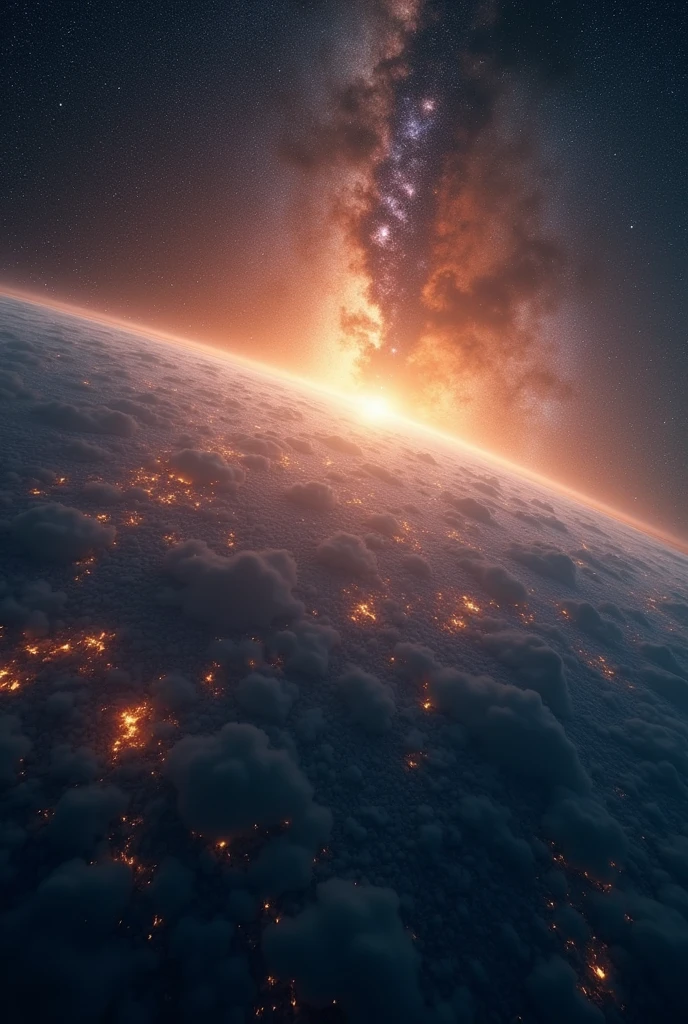 A video that evokes the atmosphere of Earth