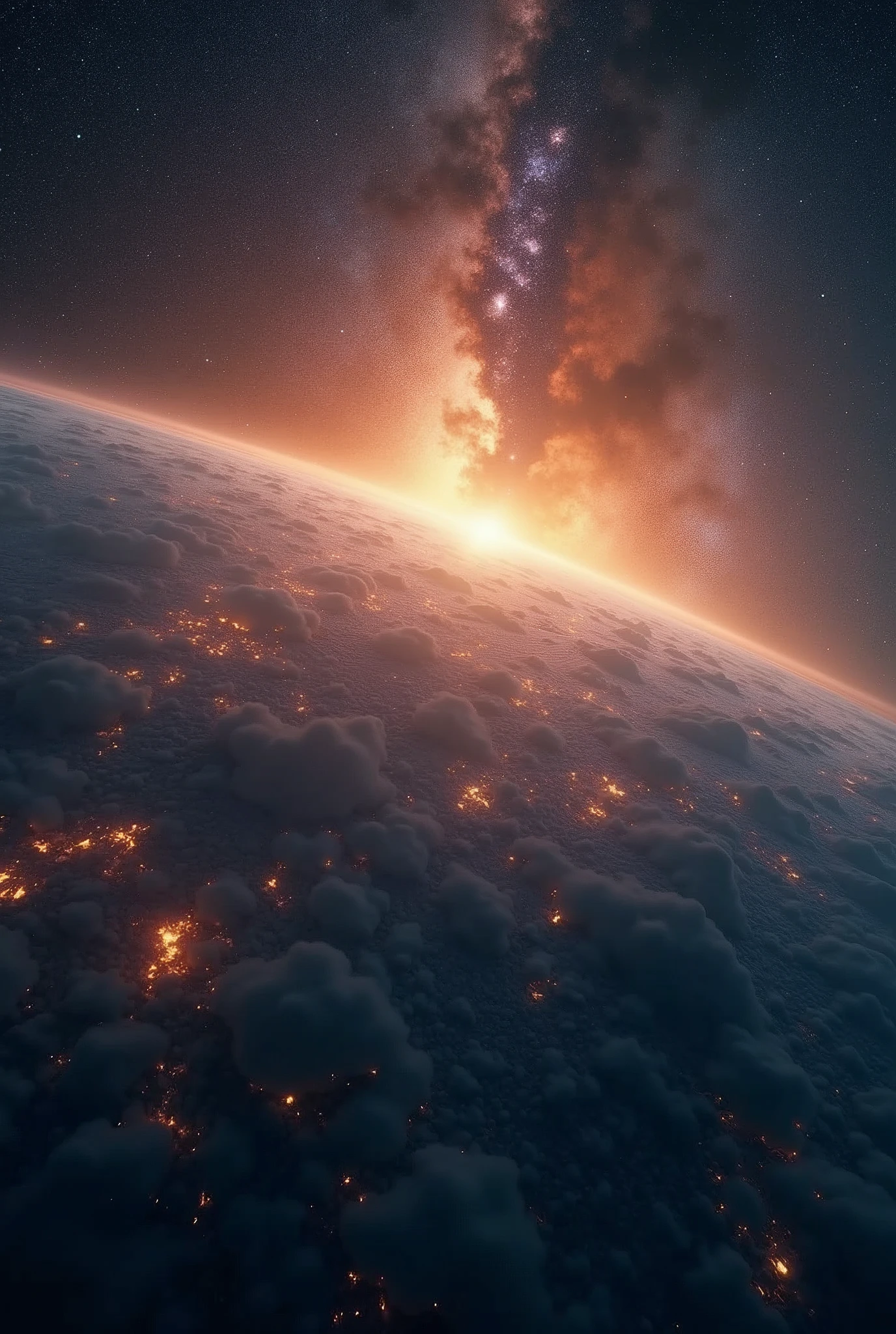 A video that evokes the atmosphere of Earth