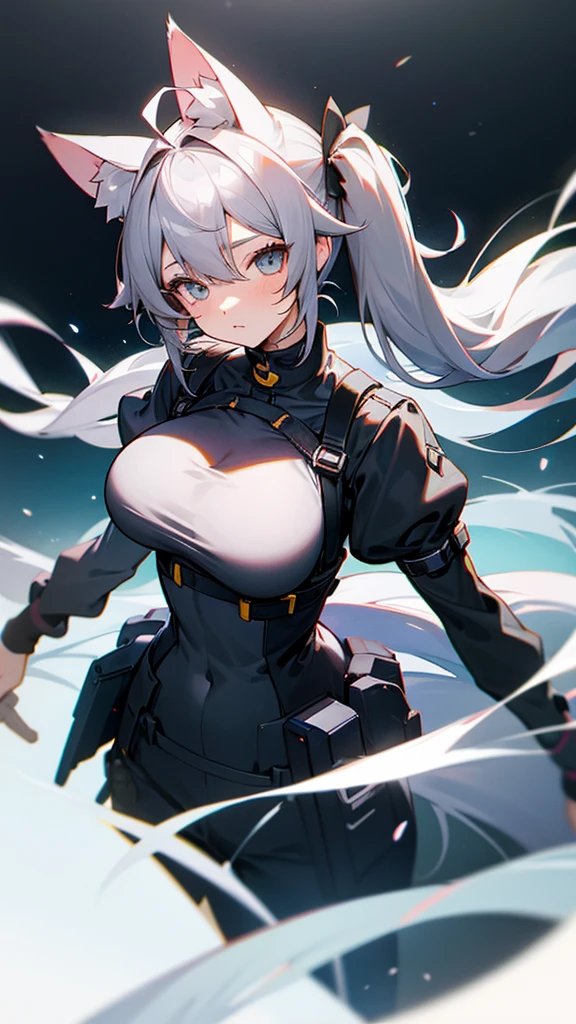 (masterpiece), (best quality), 1girl, perfect anatomy, perfect body, perfect eyes, ultra detailed hair, eyes focus, sexy, messy hair, white hair, windy