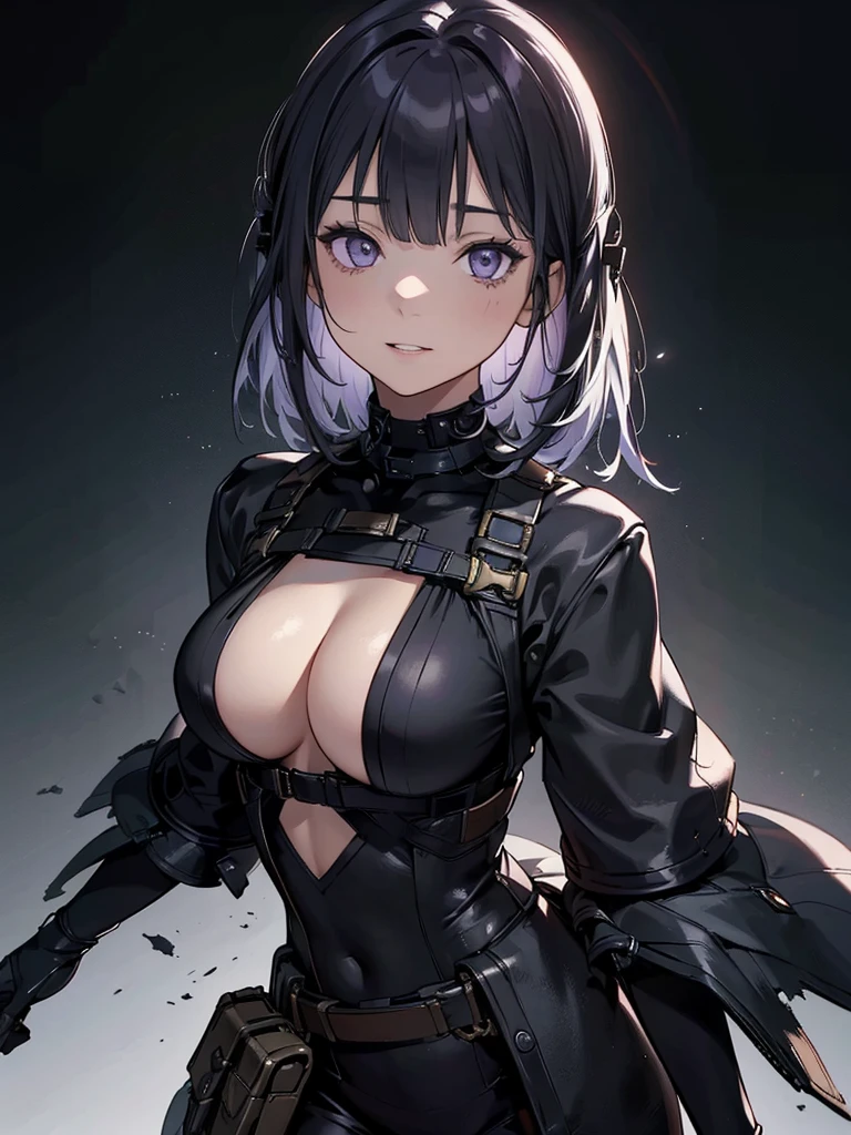 Holding a steampunk long barrel pistol, ((masterpiece_Portraiture)),(beautiful girl),(Pixiv),(Fantasy), In the spotlight, The background is a dark and desolate landscape, Horror movie atmosphere. Her figure is very beautiful, Emphasizing the dark and crazy elements. Skillfully expressing the effects of light and shadow, detailed, The face and expression of the black costume are also carefully drawn.....,(Tilt your head:1.2), ([sketch|watercolor \(Moderate\)]:1.15),Chaotic abstract background, Vector Trace, Gradient blending and whole body, Artistic elements add depth to the work. The overall atmosphere is creepy and nightmarish....., With a unique artistic touch. This movie is、The dark and crazy world of horror movies depicted in HD., Evoke visual stimuli and aesthetic sense((masterpiece_Portraiture)),(beautiful girl),(Pixiv),(Fantasy), In the spotlight, The background is a dark and desolate landscape, Horror movie atmosphere. Her figure is very beautiful, Emphasizing the dark and crazy elements. Skillfully expressing the effects of light and shadow, detailed, The face and expression of the black costume are also carefully drawn.....,(Tilt your head:1.2), ([sketch|watercolor \(Moderate\)]:1.15),Chaotic abstract background, Vector Trace, Gradient blending and whole body, Artistic elements add depth to the work. The overall atmosphere is creepy and nightmarish....., With a unique artistic touch. This movie is、The dark and crazy world of horror movies depicted in HD., Evoke visual stimuli and aesthetic sense