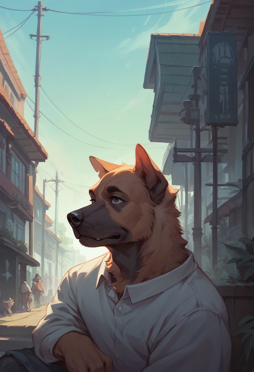 Create a photo of a dog