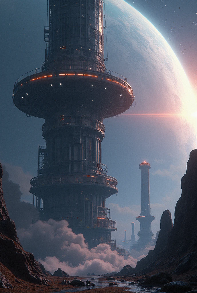 Outer Space,Shock,Rotating elevator,Space Nuclear Power Plant