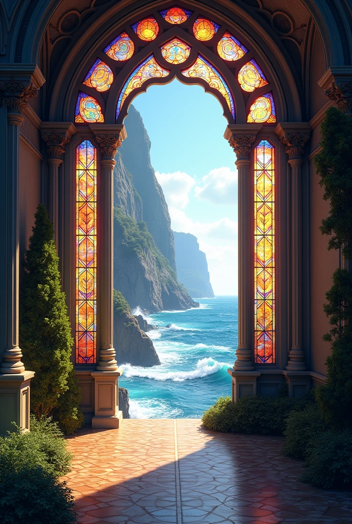 Stained glass and the coast