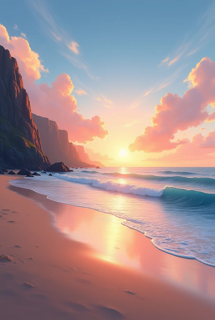 Sunrise on the coast
