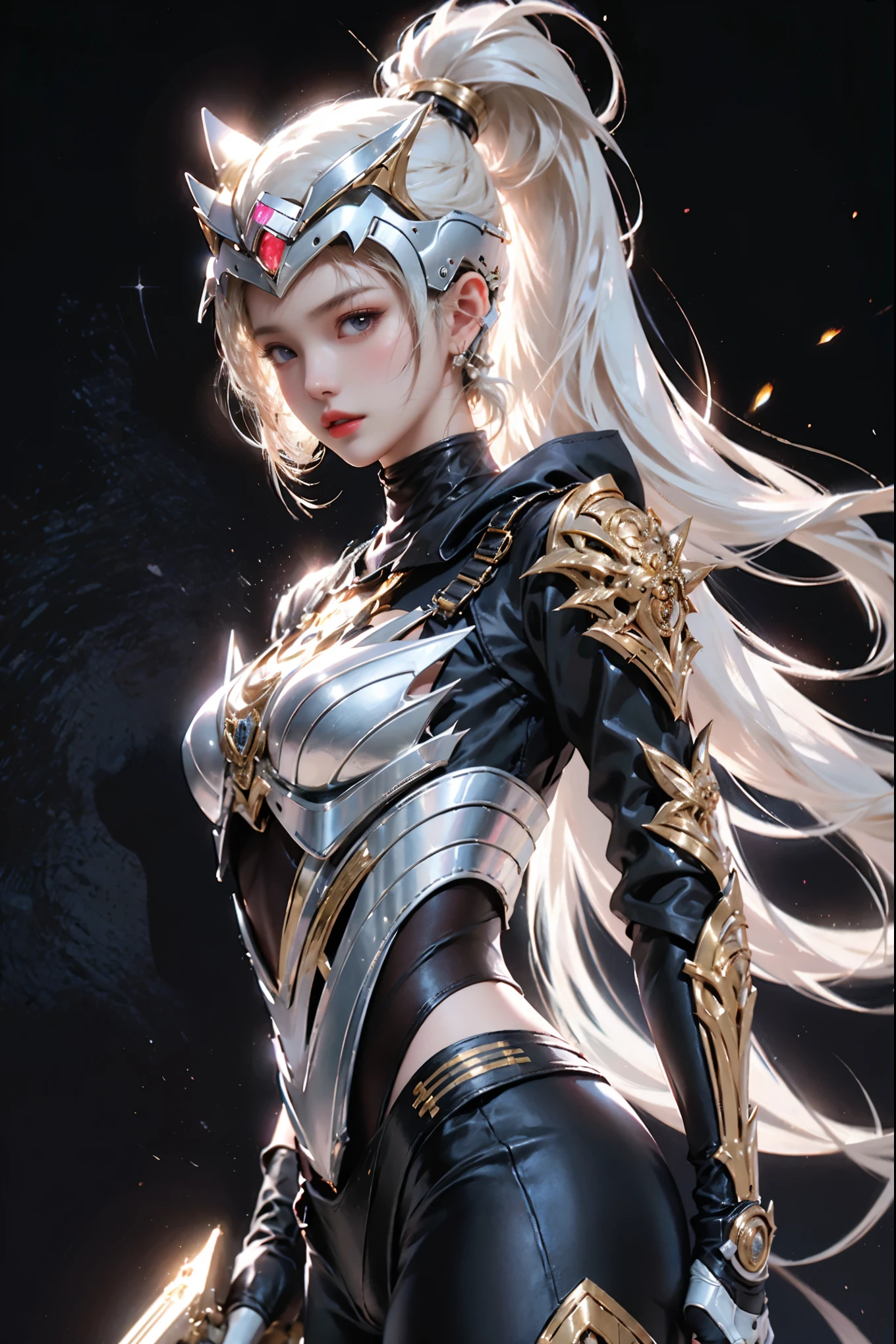 ((( melhor qualidade ))), ((( obra prima ))), ((( Absurdo ))), ((( corpo inteiro))), mulher musculosa e linda, Clothes based on Chinese dragons, estilo Simon Bisley para uma capa da revista Heavy Metal, (( Tiny dental floss made of metallic scales )), (( large breasts semi covered by metallic scales )), decote generoso, metal gloves, fantastical setting, ((( corpo inteiro ))), ((( flowing hair ))), (((corpo inteiro))), tattoos covering the arms