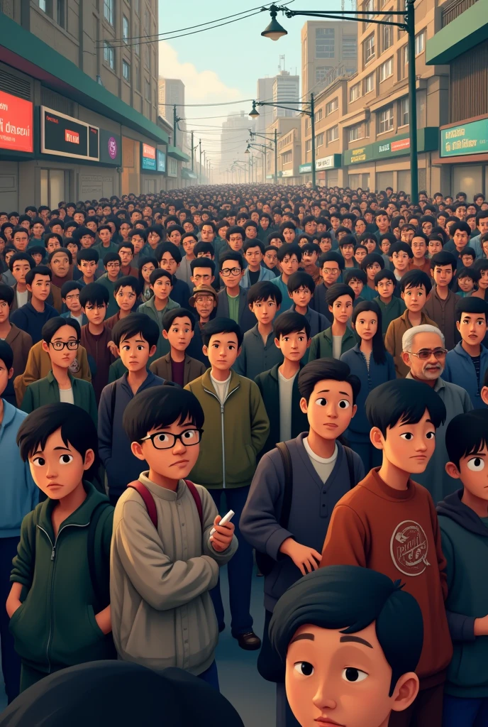 in queue