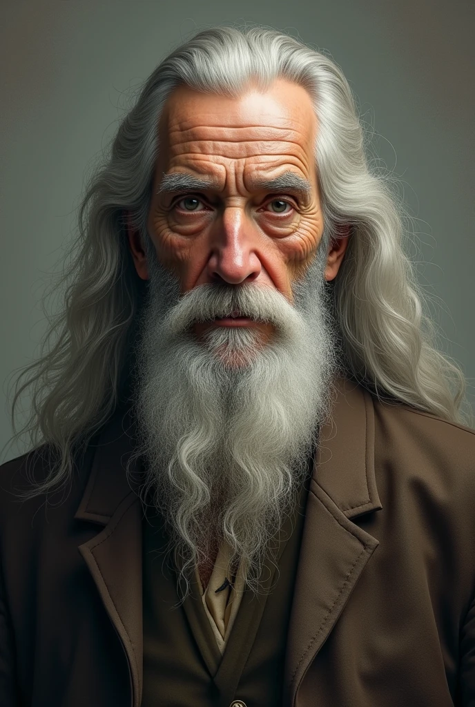 21Old vintage men Long Hair young
