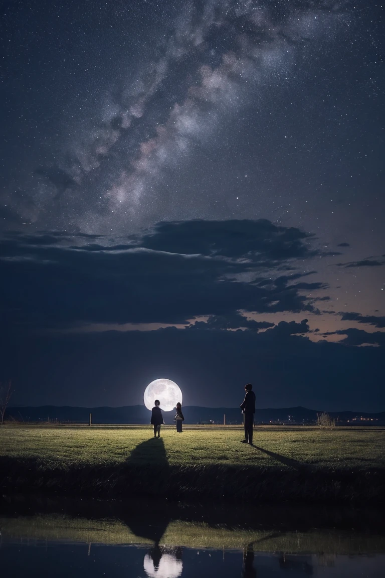 moonlight, Confession, quiet night, Silence, romantic, Gentle Breeze, star, Two people, Shadow, Whispering voice,
Under the moonlight、愛を告げるTwo peopleのShadowがquiet nightの中に浮かび上がる