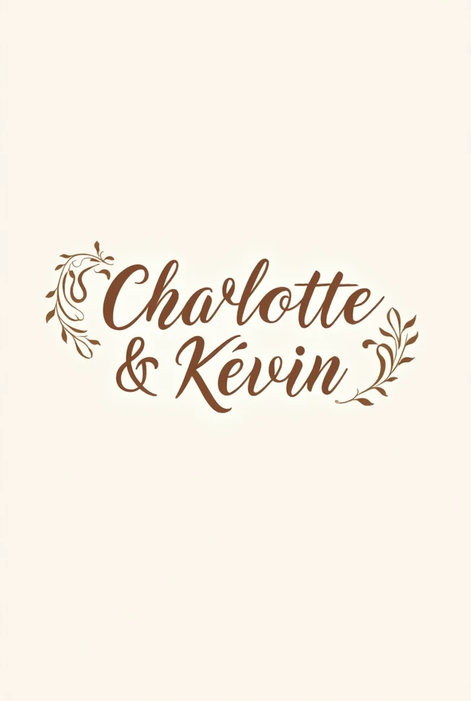 Fais moi un logo pour un mariage le 13 septembre 2025 entre Charlotte et Kévin