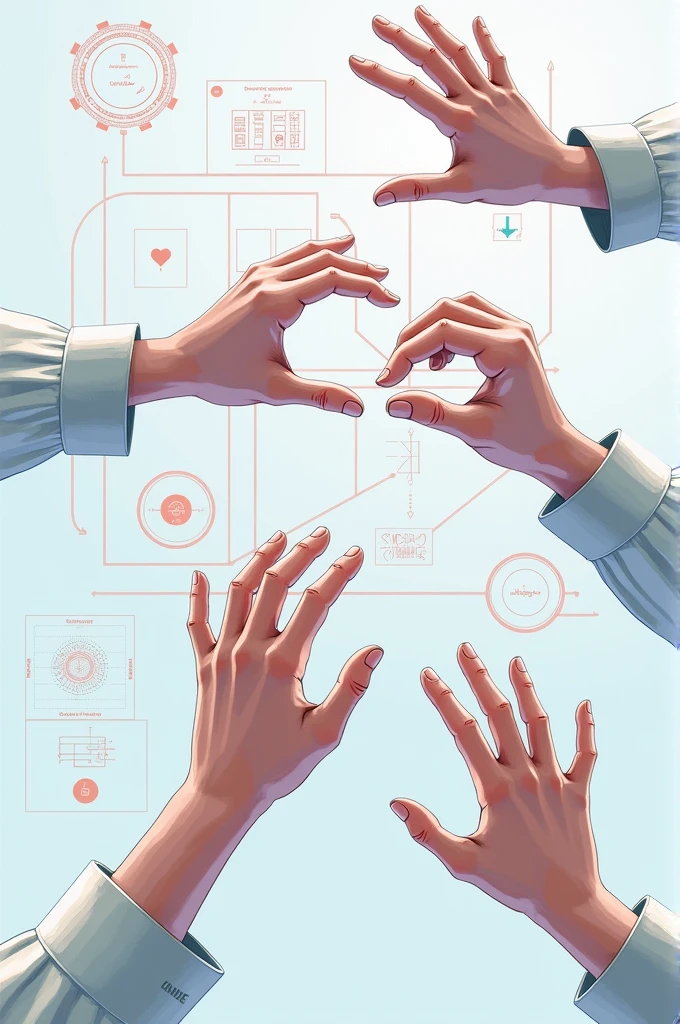 I am Making Project on Sign Language Detection Project generate technical images