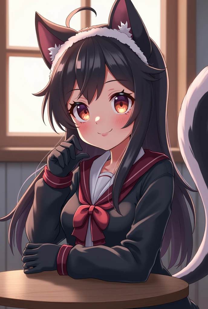 a skunk anime girl