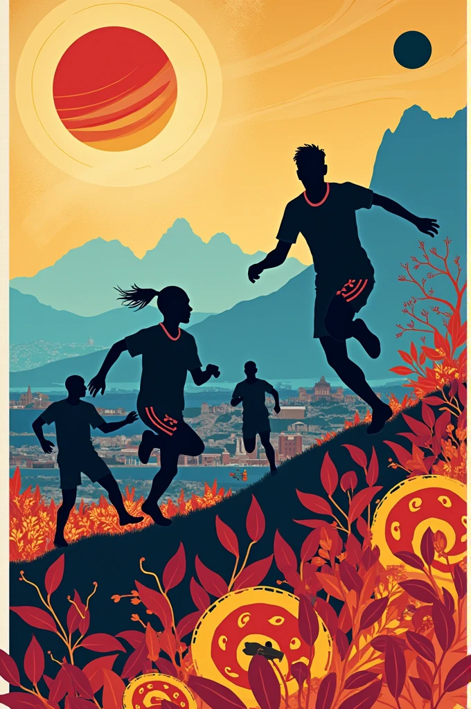 Generate a poster about the Bolivarian games in Ayacucho 2024