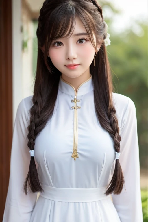 Cute Girls、Large Breasts、G Cup、Ao Dai、Random Hairstyles、Beautiful Faces