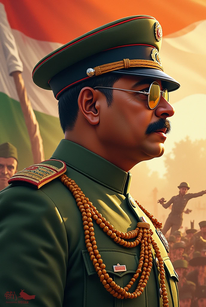 Many acts of Netaji Subhas Chandra Bose in one fram

