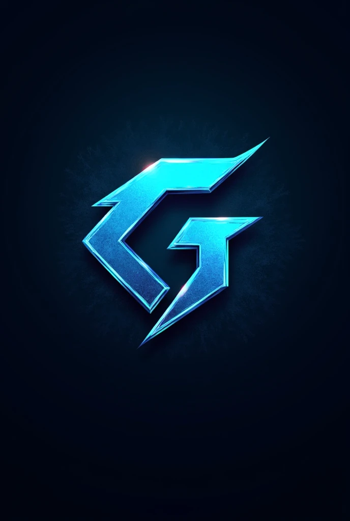 Gazi gamer written in logo with blue and black colour with sword style