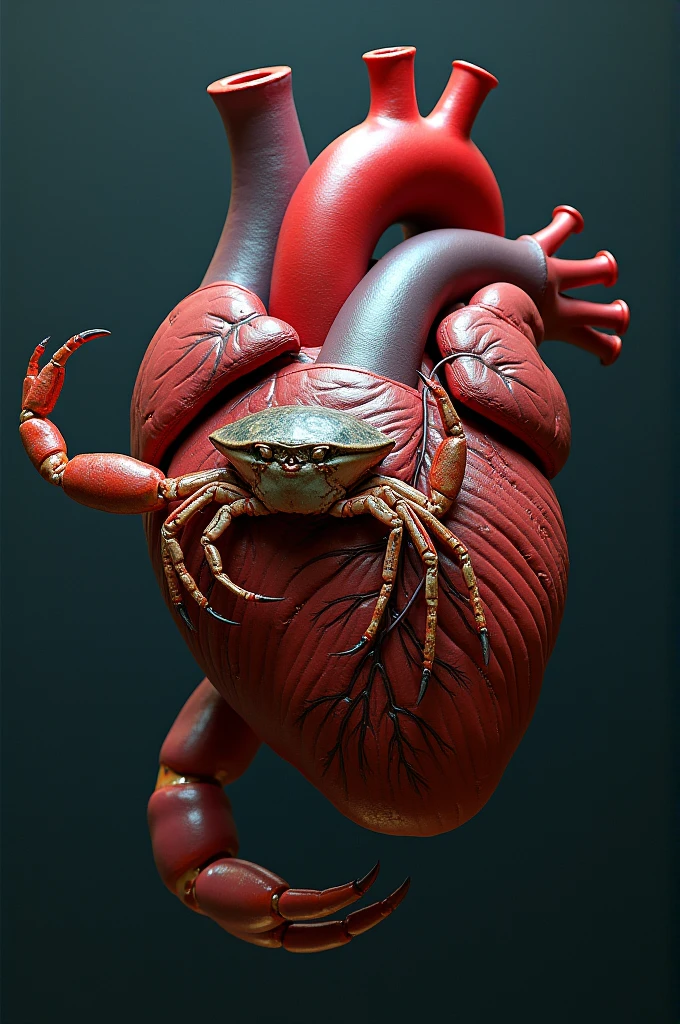 A scorpion and a crab in a human heart