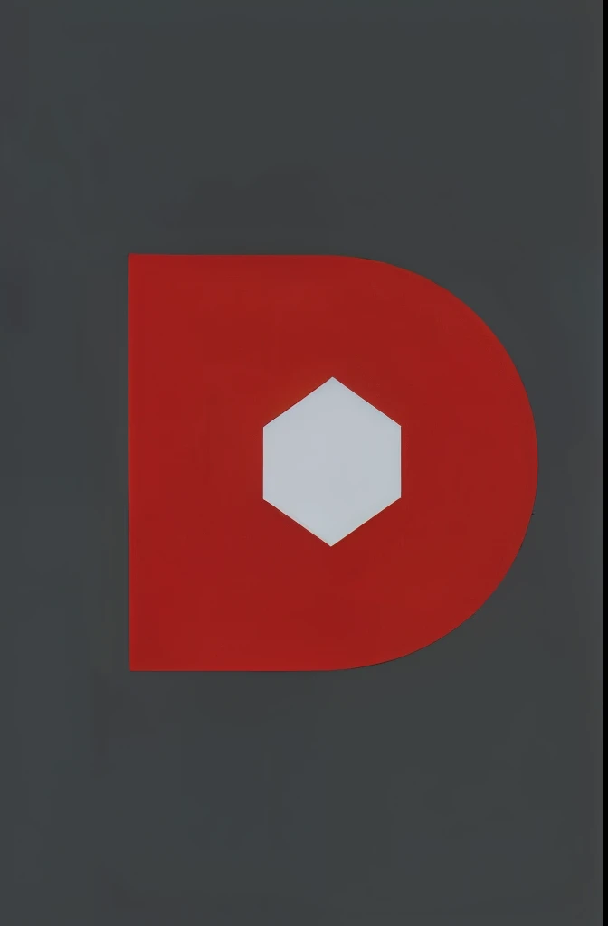 Create a minimalist and unique game brand logo featuring the letter 'D' in a simple style. The logo should have a dark red color scheme, with a design that stands out while remaining memorable and distinct. The style should be understated and clean, avoiding overly complex or common design elements