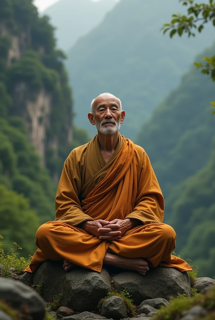 Asian monk