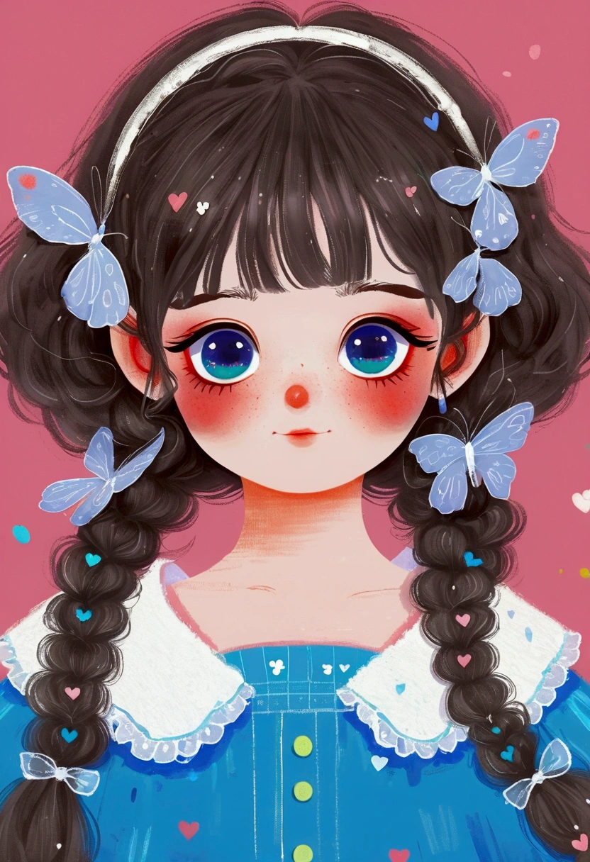 <lora:bodytattoo:1> , bodytattoo, tattoo of, arm tattoo, 1girl, :3, bangs, blue eyes, blush, book, brown hair, ear studs, earrings, heart, heart-shaped pupils, holding, holding book, jewelry, long hair, open book, purple sweater, school uniform, shirt, side ponytail, solo, sweater, swept bangs, symbol-shaped pupils, upper body, white background, wing collar