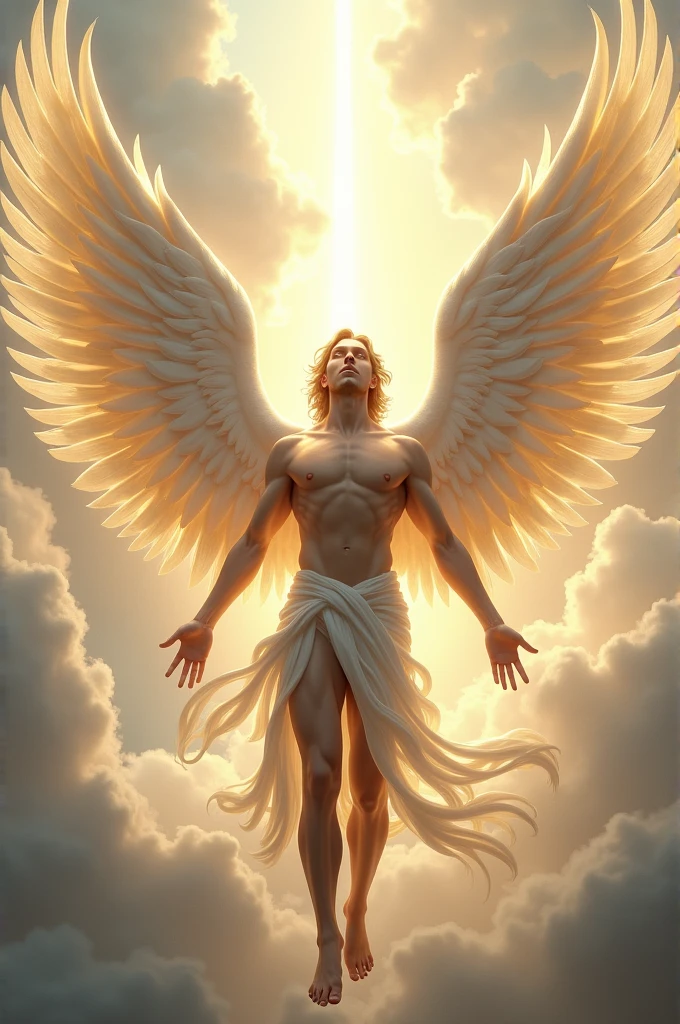 Create me a man an angel with three wings