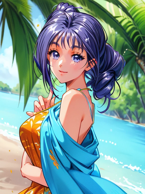 ((masterpiece)),((Ayako Katagiri)),((Katagiri Ayako)),((A happy smile)),Anatomically perfect fingers,(((Tropical))),(((A moment of summer)))