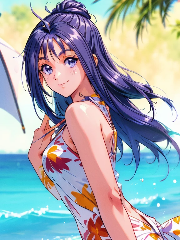 ((masterpiece)),((Ayako Katagiri)),((Katagiri Ayako)),((A happy smile)),Anatomically perfect fingers,(((Tropical))),(((A moment of summer)))