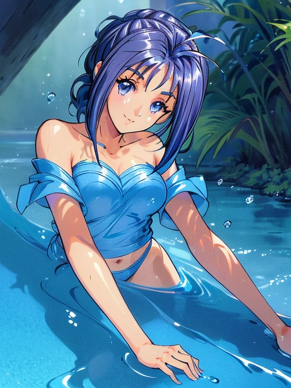 ((masterpiece)),((Ayako Katagiri)),((Katagiri Ayako)),((A happy smile)),Anatomically perfect fingers,(((Tropical))),(((Water Play)))