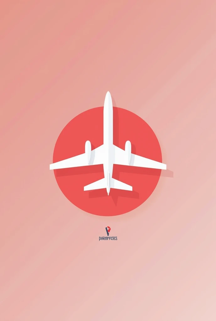 Logo for aerodesign team called parahyasas, We work with model aircraft, add an aircraft to the logo, clearly visible, make her aircraft white and with parahyasas as the title , and aerodesign as a subtitle, make the logo minimalist, red and white colors
