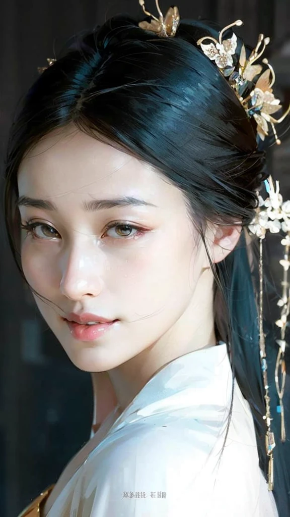 wuxia, Chinese clothes, hourglass figure, large breasts, big hips, masterpiece, best quality, ultra detailed, realistic