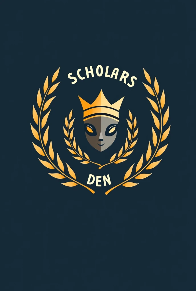 Generate a logo of the educational institution names as SCHOLARS DEN . Make it simple but eye catching