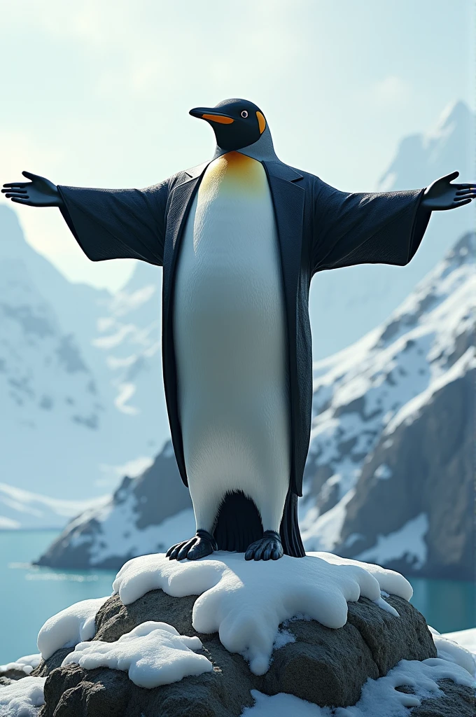An image of Christ the Redeemer would be cold if it were a penguin