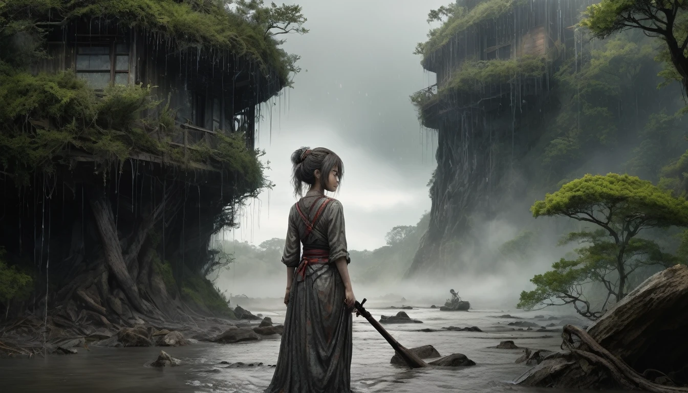 Himera Baby Girl Assassin Height View,Fairy,Pretty face,Raise your eyebrows,Full Body Shot,Ominous landscape,Gray atmosphere,prime color,wariza,Very detailed, [night],masterpiece,Intricate details,Faded,eyes Very detailed, Eye for detail,4K resolution,born, Nikon Z9,scary Swamp beach,Family Nudism,View from high up,the walking dead,Native Japan: City of the Dead,Modern London,Swamp,Dense forest,witch,Heavy Rain,smile,Hair Bun,(National costume:1.5), Long dress, Distinctively feminine traits, Insane Details, Intricate details, Hyper Detail, Complex background, ,Full Body Shot,Very tall, Cinematic,Calm colors, Technicolor,Natural skin texture, Ultra-realistic, Super detailed,Very detailed,High Contrast,masterpiece,Realistic,Super detailed,Intricate details,Realistic moist skin,Very complicated,Epic Realistic, romantic, Cinematic,art・イリーナ・エルモロワ著,Oak, Messy Hair,Glowing Eyes,Very detailed, [night landscape],masterpiece,Intricate details,Faded,eyes Very detailed, Eye for detail,4K resolution,born, Nikon Z9,Jimmy Chin,art：Simon Stålenhag,Nicola Samori,Wangechi Mutu,Lisa Frank (Fisheye Lens), Capture the enchanting scenes of (masterpiece) Dead angel standing on the edge of a cliff. theme, Captivating character, Look directly at the viewer, Strengthening the connection between the artworks and the general public. It exudes a fascination with blood and death., There&#39;s an ominous aura around it. The sky is painted in a striking shade of red, Enhances the sinister and mysterious atmosphere of the image. The overall style is wonderfully complex., Surreal elements are intertwined in the composition. Subtle details give the scene an otherworldly feel, Its beauty and darkness captivate the viewer.. This image evokes a sense of fanaticism.、Immerse your audience in a fantasy world..,, masterpiece, Best Quality, high quality, High resolution, Great lighting