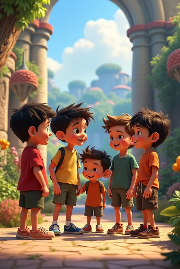 Seven brothers confirmed by Four girls and three boys Disney Pixar 